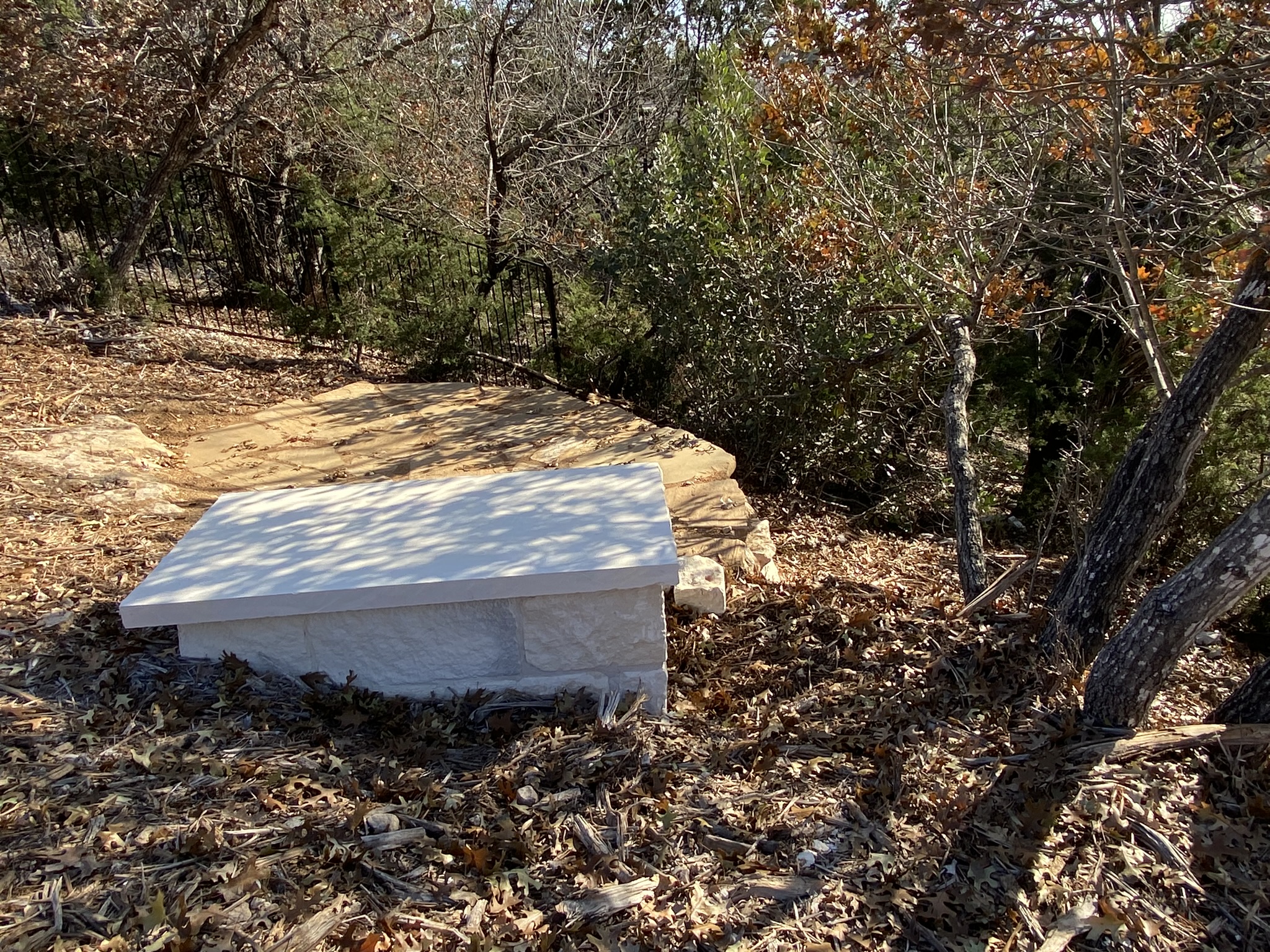 Secluded meditation/yoga space